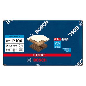 Hoja de lija Bosch EXPERT C470 125mm 50 unidades
