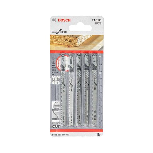 Hoja de Sierra caladora T101B Bosch Clean for wood 5 und