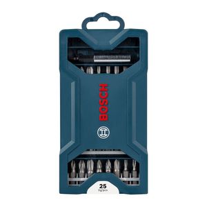 Set de Puntas para atornillar Bosch Mini X-Line con 25 und.
