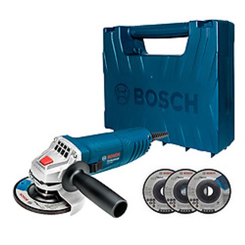 Mini Pulidora angular Bosch GWS 850110V 850W 3 discos y maletín