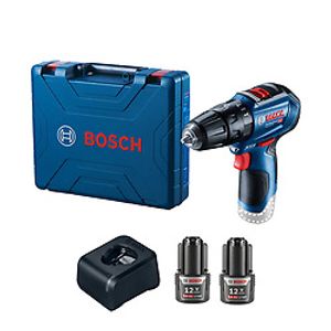 Taladro percutor 3/8" Bosch GSB 12V-30, 12V 2 baterías y maletín