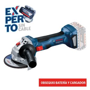 Pulidora inalámbrica Bosch GWS 180-LI, 2 Baterias y Cargador 18V